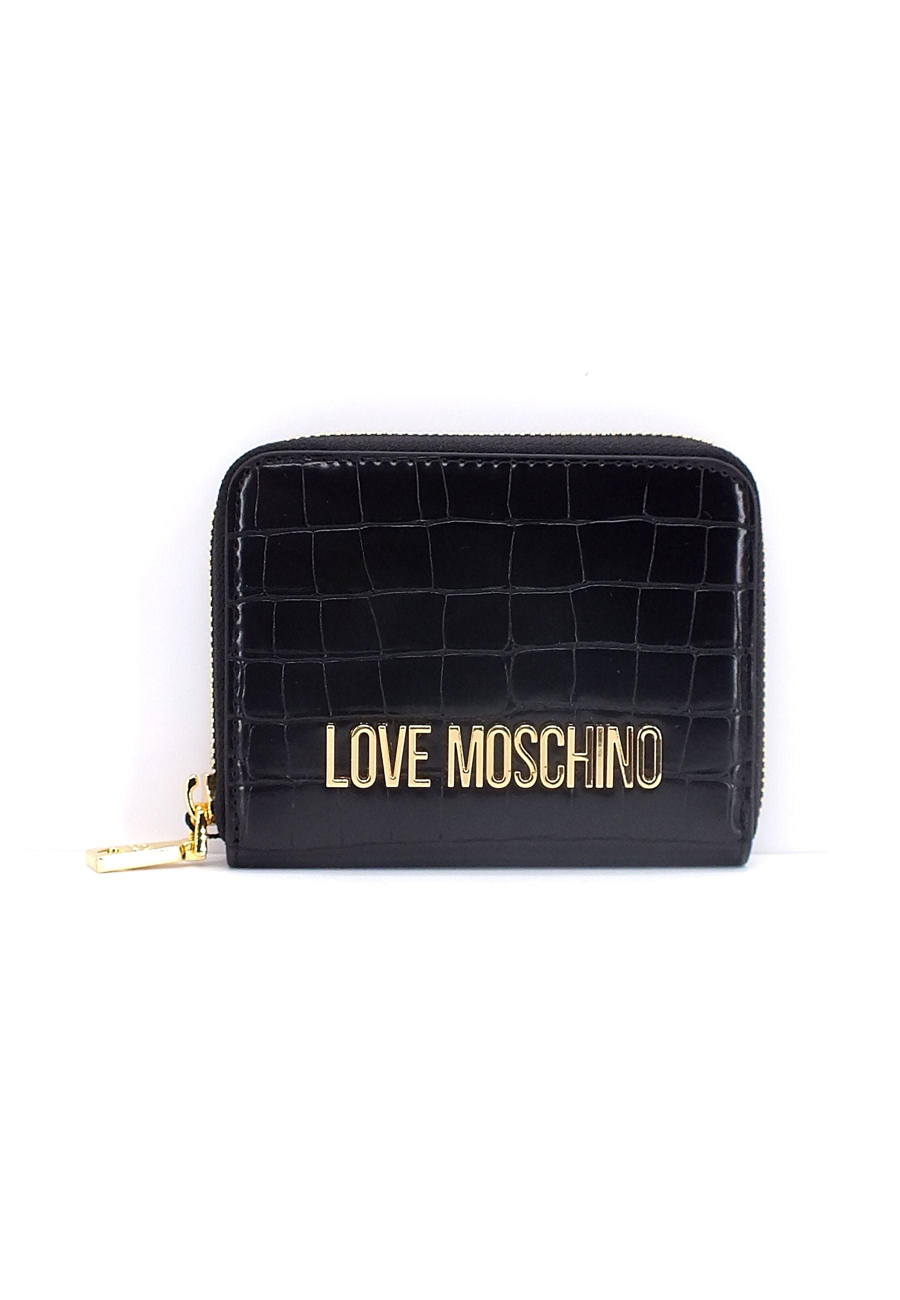 LOVE MOSCHINO Portafoglio Croco Donna Nero JC5712PP0FKS0000 - Sandrini Calzature e Abbigliamento