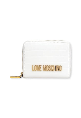 LOVE MOSCHINO Portafoglio Croco Donna Off White JC5712PP0FKS0120 - Sandrini Calzature e Abbigliamento