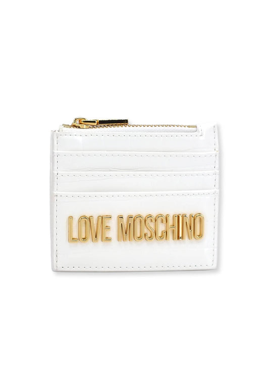 LOVE MOSCHINO Portafoglio Croco Donna Off White JC5716PP0FKS0120 - Sandrini Calzature e Abbigliamento