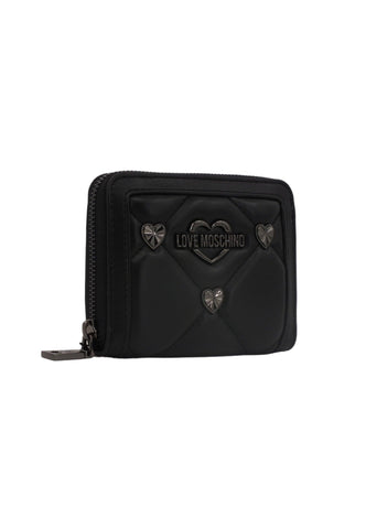 LOVE MOSCHINO Portafoglio Cuori Donna Nero Canna di Fucile JC5717PP0HLZ0000 - Sandrini Calzature e Abbigliamento