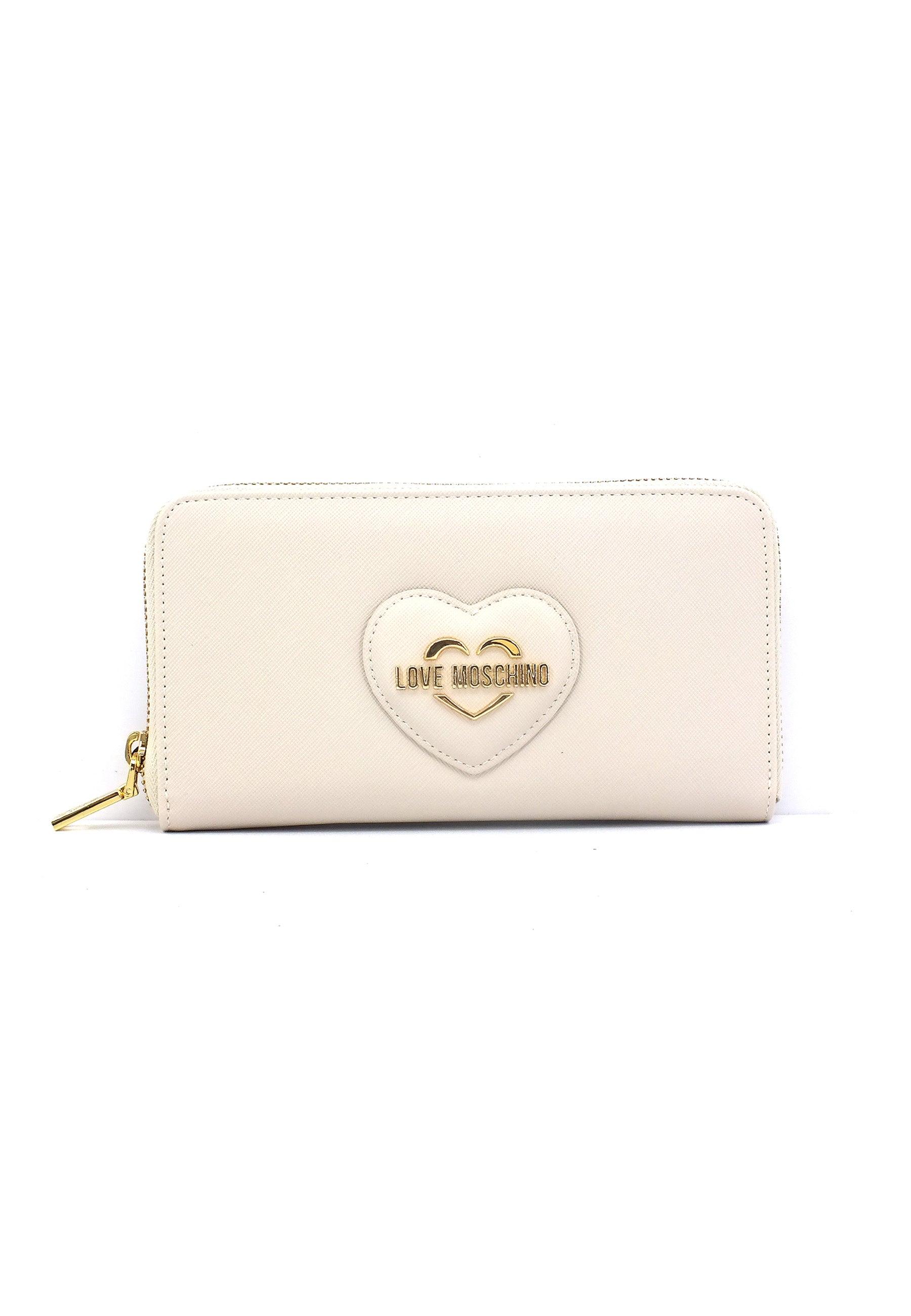 LOVE MOSCHINO Portafoglio Donna Avorio Beige JC5730PP0HKL0110 - Sandrini Calzature e Abbigliamento