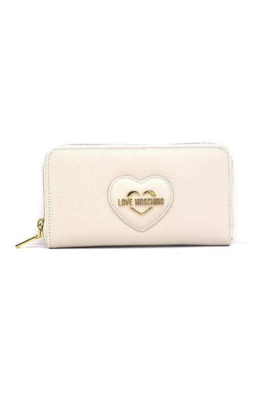 LOVE MOSCHINO Portafoglio Donna Avorio Beige JC5730PP0HKL0110 - Sandrini Calzature e Abbigliamento