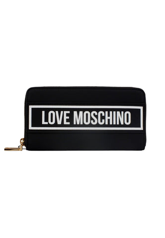 LOVE MOSCHINO Portafoglio Donna Nero Bianco JC5719PP0HKG100A - Sandrini Calzature e Abbigliamento