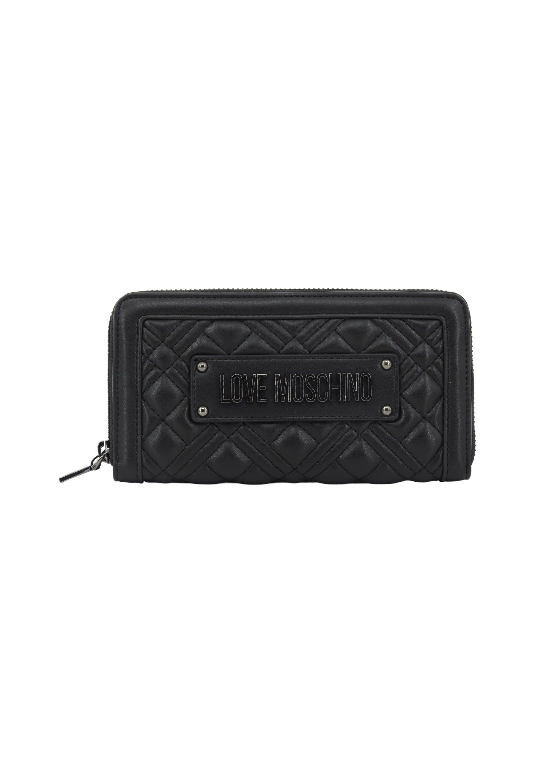 LOVE MOSCHINO Portafoglio Donna Nero Canna di Fucile JC5600PP1ILA000A - Sandrini Calzature e Abbigliamento