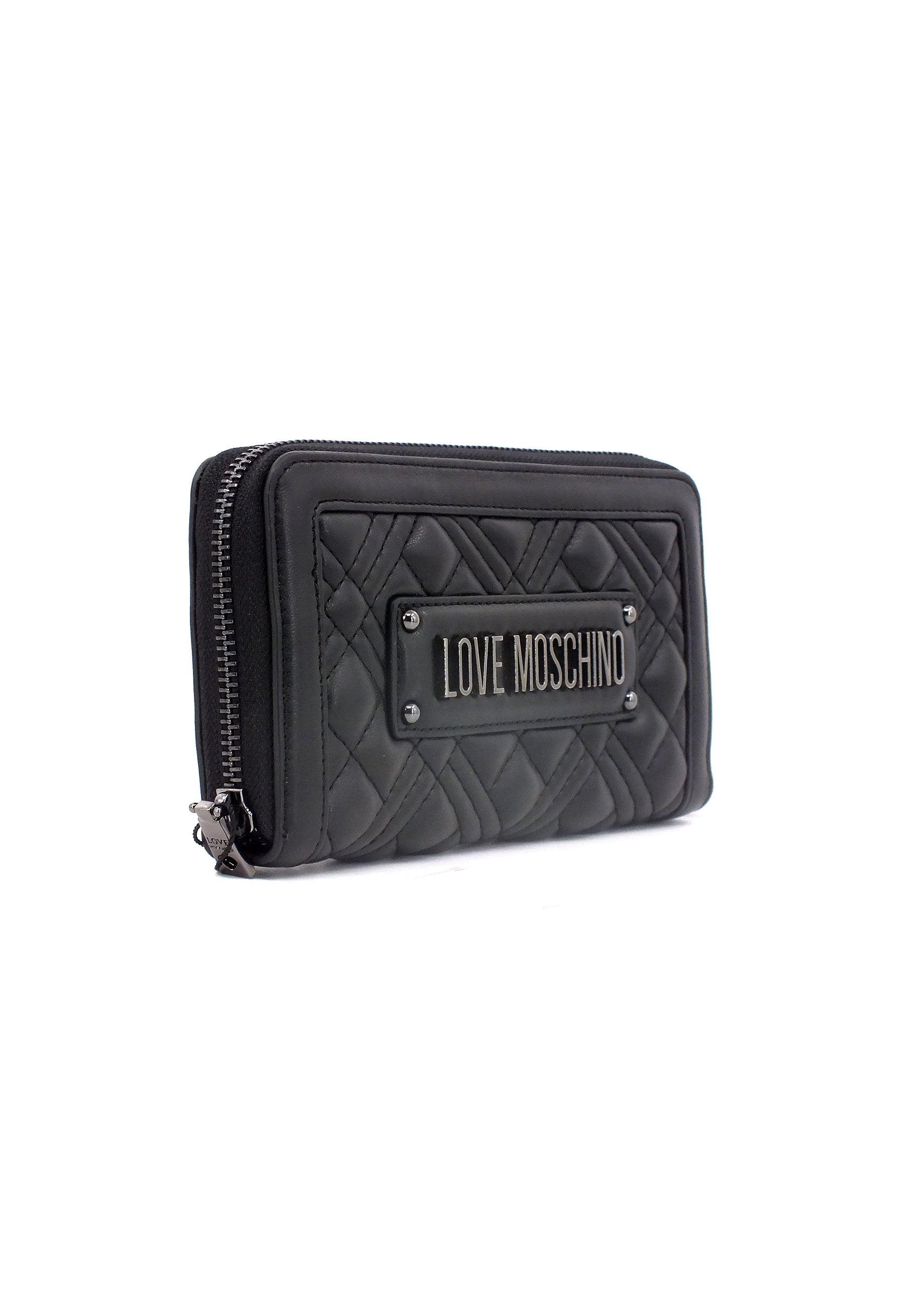 LOVE MOSCHINO Portafoglio Donna Nero JC5600PP0HLA000A - Sandrini Calzature e Abbigliamento