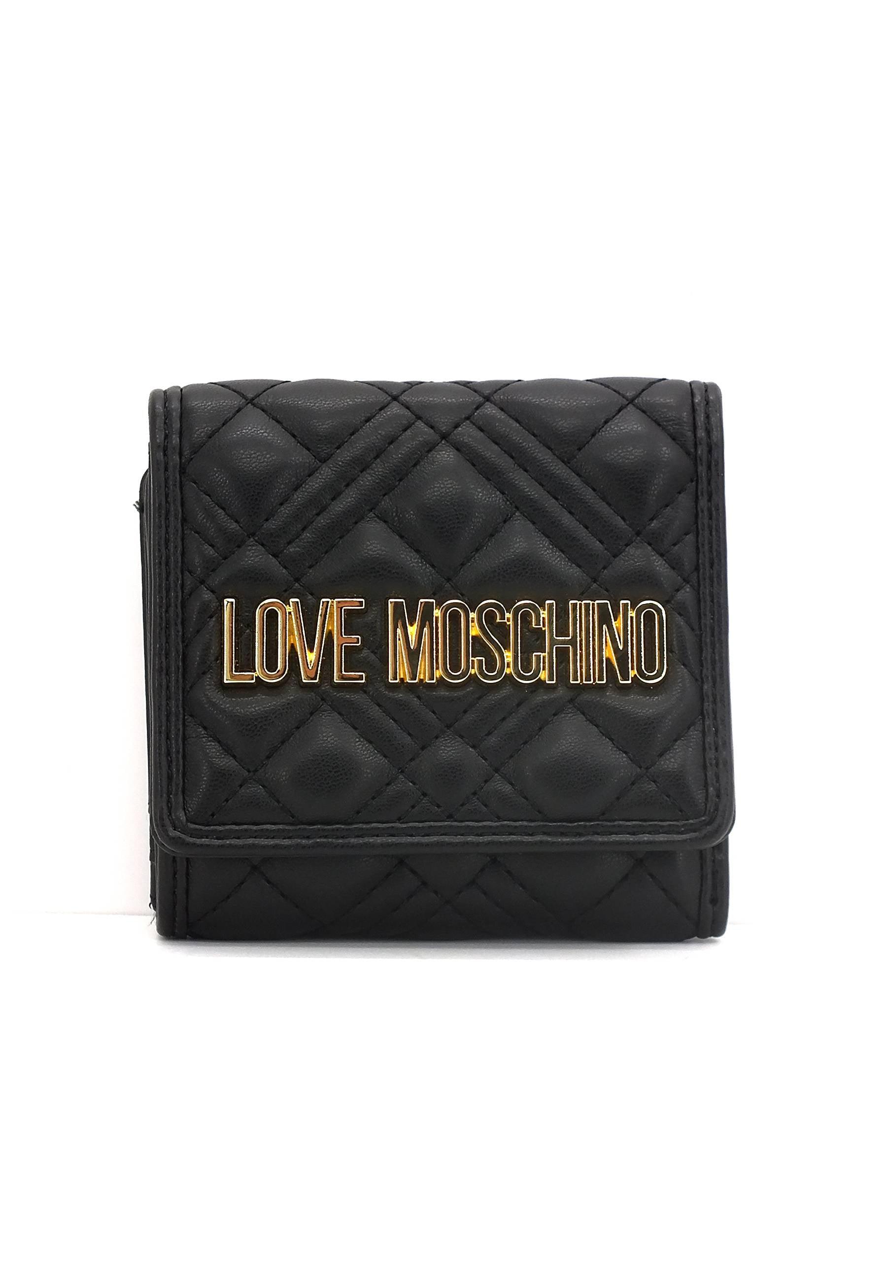 LOVE MOSCHINO Portafoglio Donna Nero JC5683PP0FLA0000 - Sandrini Calzature e Abbigliamento