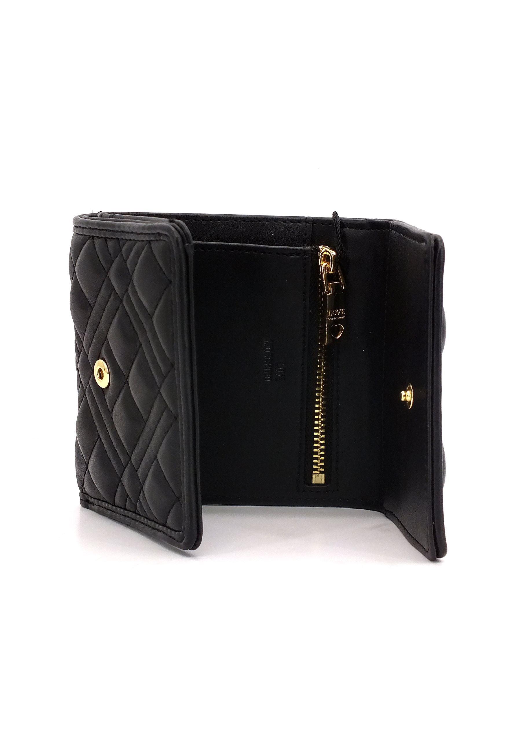 LOVE MOSCHINO Portafoglio Donna Nero JC5683PP0FLA0000 - Sandrini Calzature e Abbigliamento