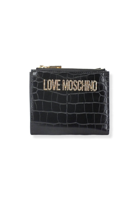 LOVE MOSCHINO Portafoglio Donna Small Double Zip Nero JC5628PP1FLF0000 - Sandrini Calzature e Abbigliamento