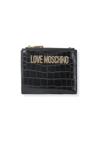 LOVE MOSCHINO Portafoglio Donna Small Double Zip Nero JC5628PP1FLF0000 - Sandrini Calzature e Abbigliamento