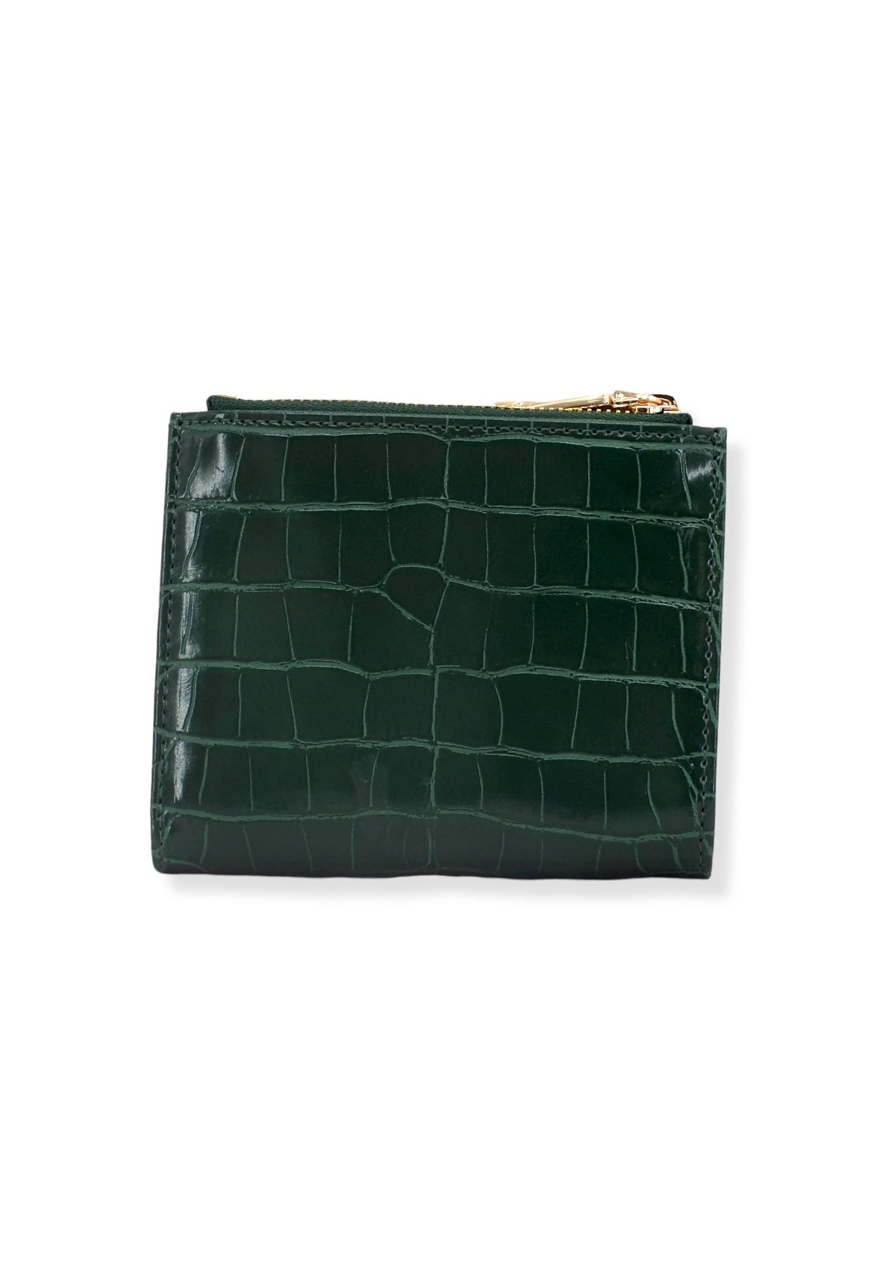 LOVE MOSCHINO Portafoglio Donna Small Double Zip Verde Bottiglia JC5628PP1FLF0858 - Sandrini Calzature e Abbigliamento
