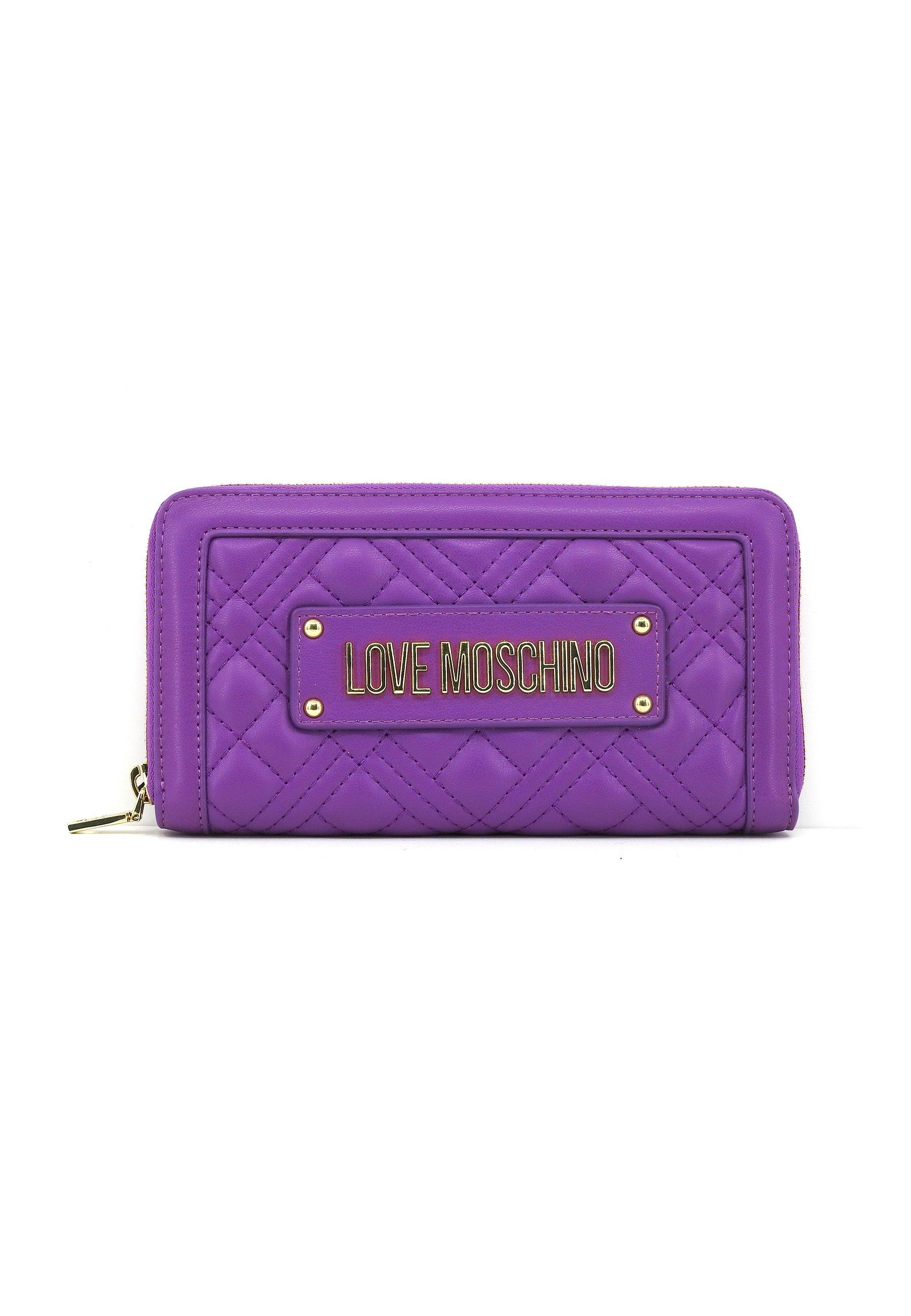 LOVE MOSCHINO Portafoglio Donna Viola JC5600PP1ILA050 - Sandrini Calzature e Abbigliamento