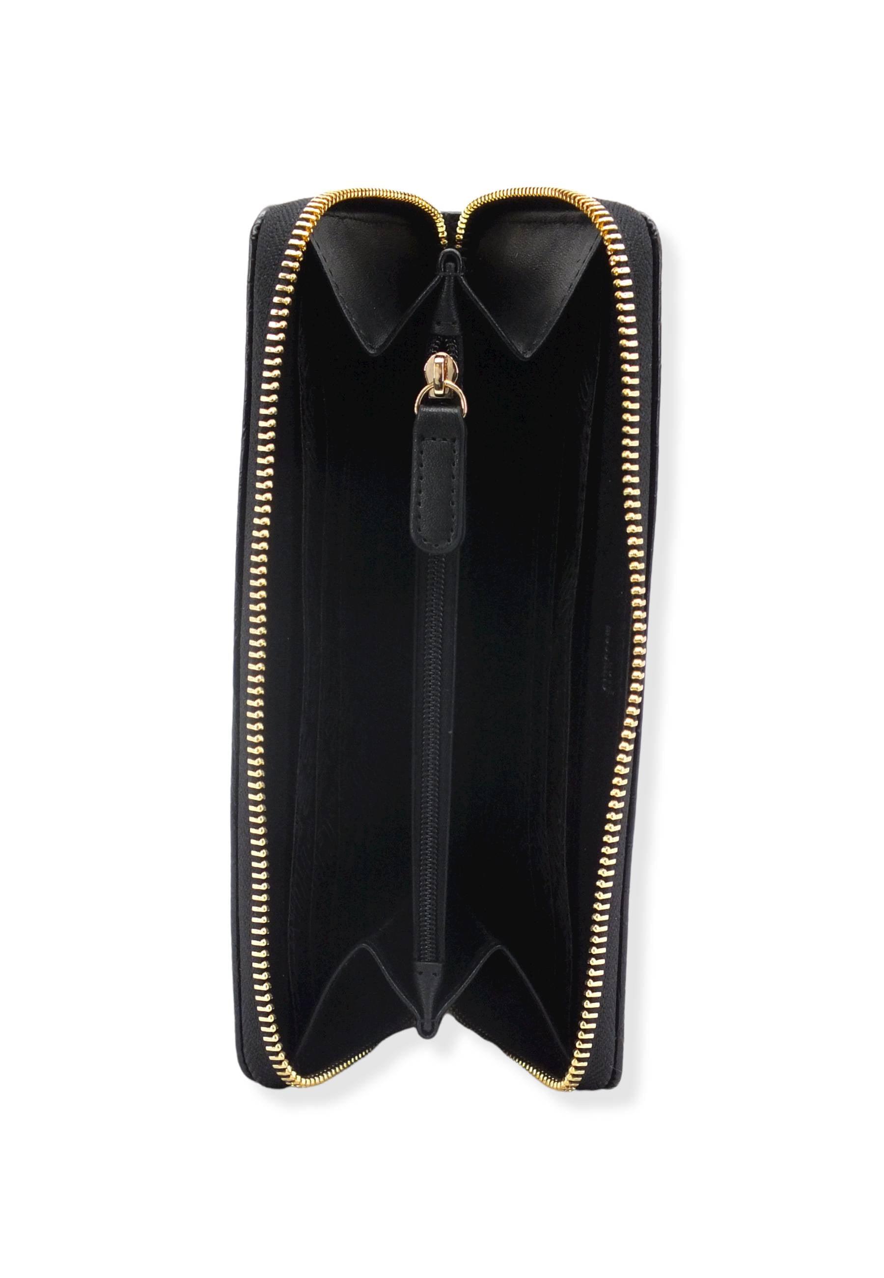 LOVE MOSCHINO Portafoglio Donna Zip Croco Nero JC5624PP1FLF0000 - Sandrini Calzature e Abbigliamento