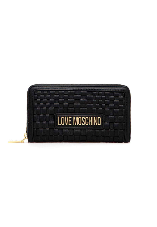 LOVE MOSCHINO Portafoglio Intreccio Donna Nero JC5703PP0GKM0000 - Sandrini Calzature e Abbigliamento