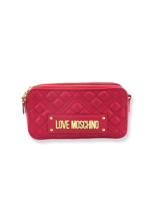 LOVE MOSCHINO Portafoglio Large Con Tracolla Donna Rosa Fuxia JC5680PP1FLA0604 - Sandrini Calzature e Abbigliamento