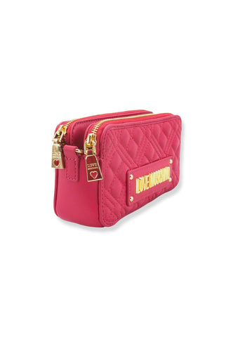 LOVE MOSCHINO Portafoglio Large Con Tracolla Donna Rosa Fuxia JC5680PP1FLA0604 - Sandrini Calzature e Abbigliamento