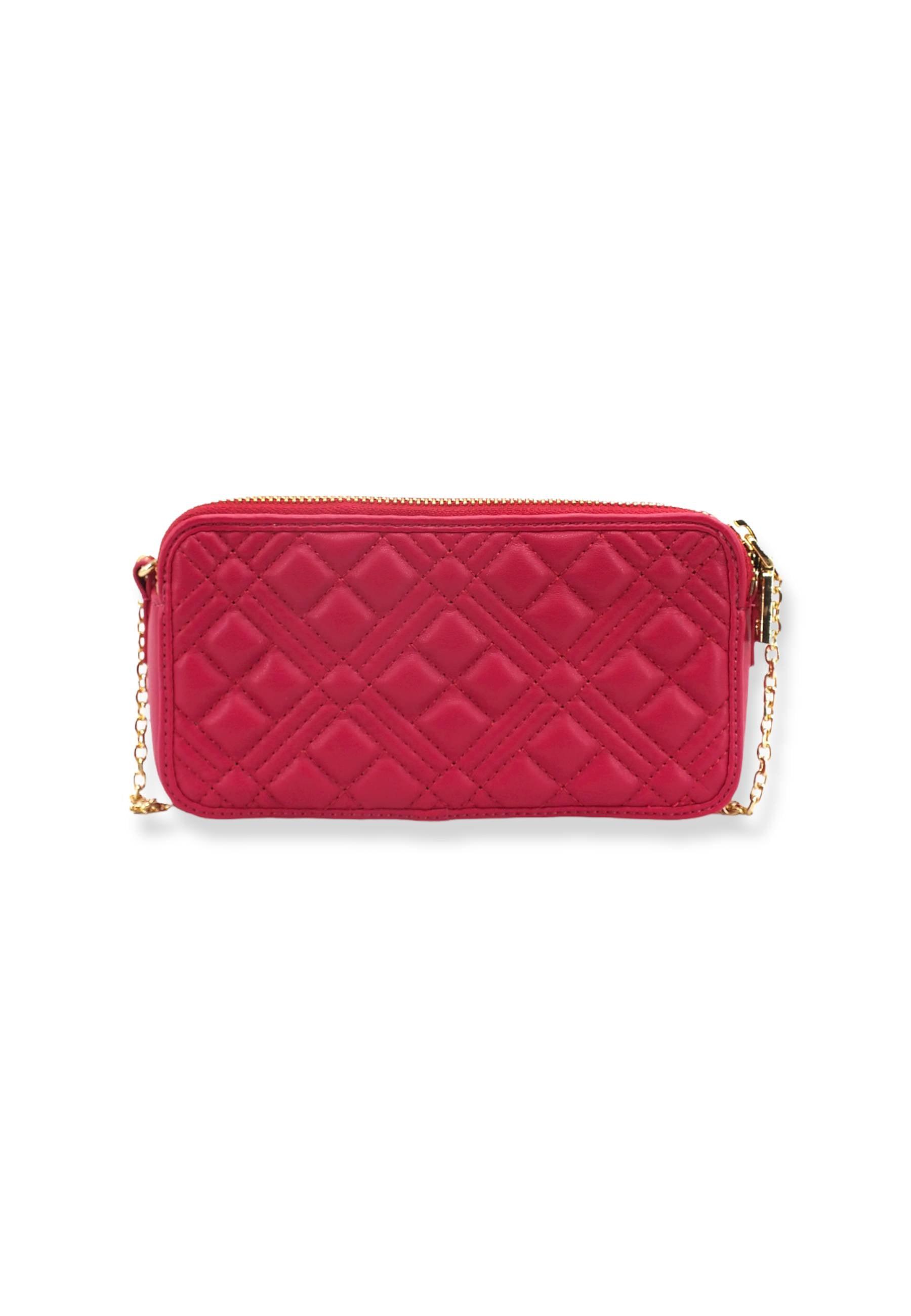 LOVE MOSCHINO Portafoglio Large Con Tracolla Donna Rosa Fuxia JC5680PP1FLA0604 - Sandrini Calzature e Abbigliamento