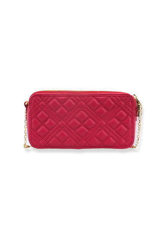 LOVE MOSCHINO Portafoglio Large Con Tracolla Donna Rosa Fuxia JC5680PP1FLA0604 - Sandrini Calzature e Abbigliamento