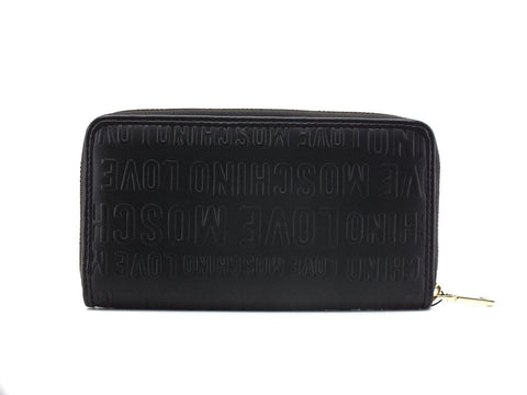 LOVE MOSCHINO Portafoglio Loghi Rilievo Zip Nero JC5667PP0DKG0000 - Sandrini Calzature e Abbigliamento