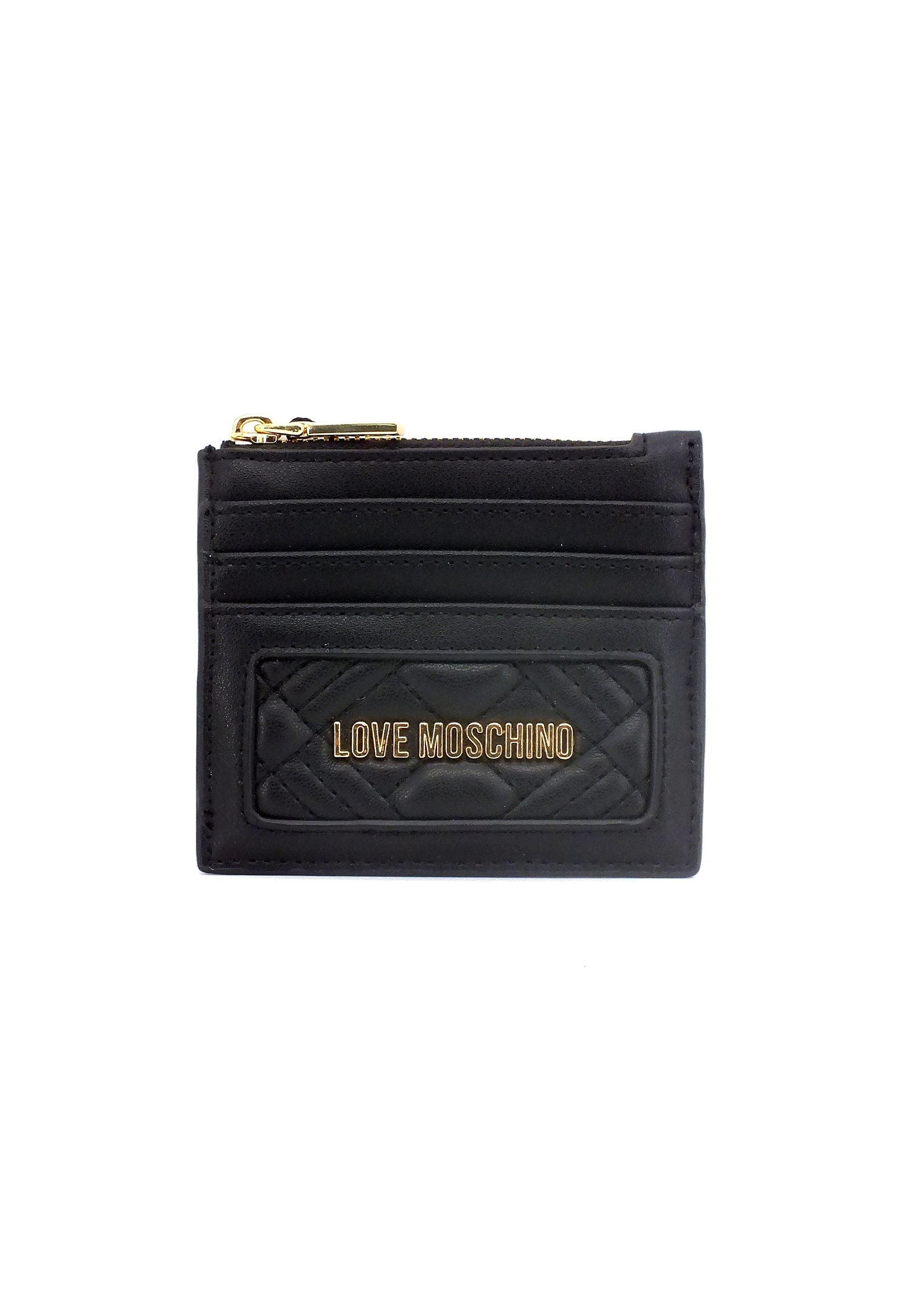 LOVE MOSCHINO Portafoglio Portacarte Donna Nero JC5685PP1GLA0000 - Sandrini Calzature e Abbigliamento