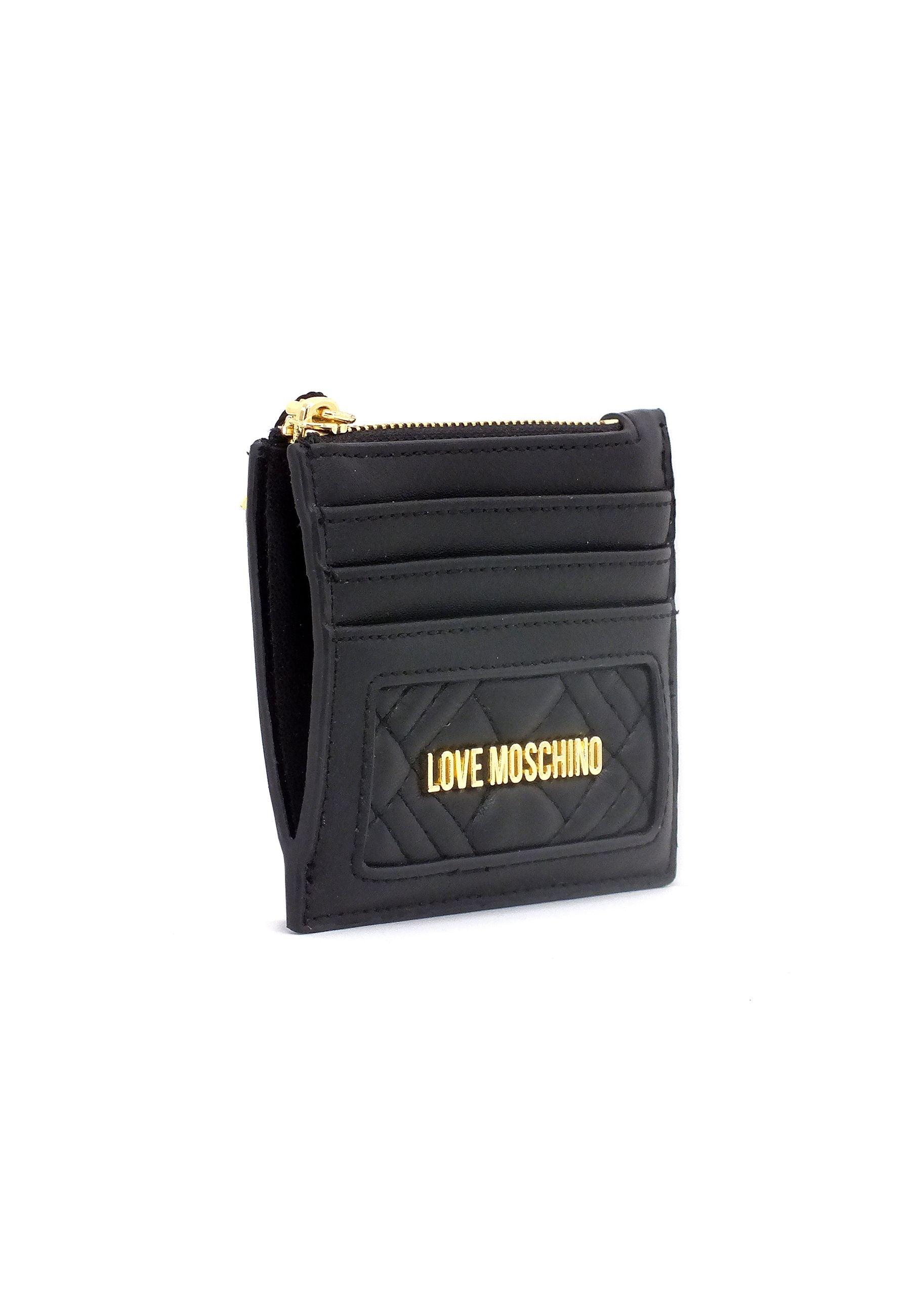 LOVE MOSCHINO Portafoglio Portacarte Donna Nero JC5685PP1GLA0000 - Sandrini Calzature e Abbigliamento