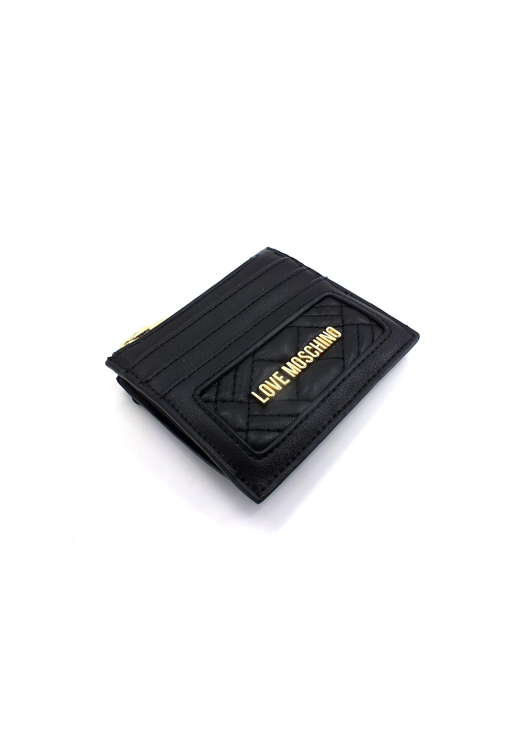 LOVE MOSCHINO Portafoglio Portacarte Donna Nero JC5685PP1GLA0000 - Sandrini Calzature e Abbigliamento