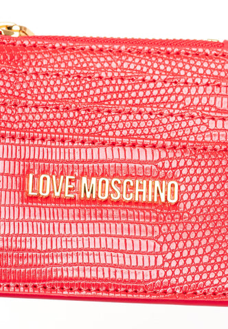 LOVE MOSCHINO Portafoglio Portacarte Donna Rosso JC5722PP0GKU0500 - Sandrini Calzature e Abbigliamento