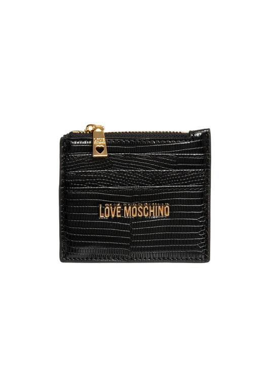 LOVE MOSCHINO Portafoglio Portatessere Donna Nero JC5722PP0GKU0000 - Sandrini Calzature e Abbigliamento