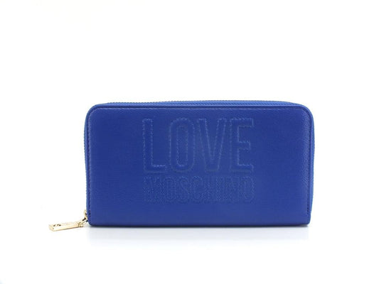 LOVE MOSCHINO Portafoglio PU Zip Around Logo Royal Blu JC5659PP1ELL0759 - Sandrini Calzature e Abbigliamento