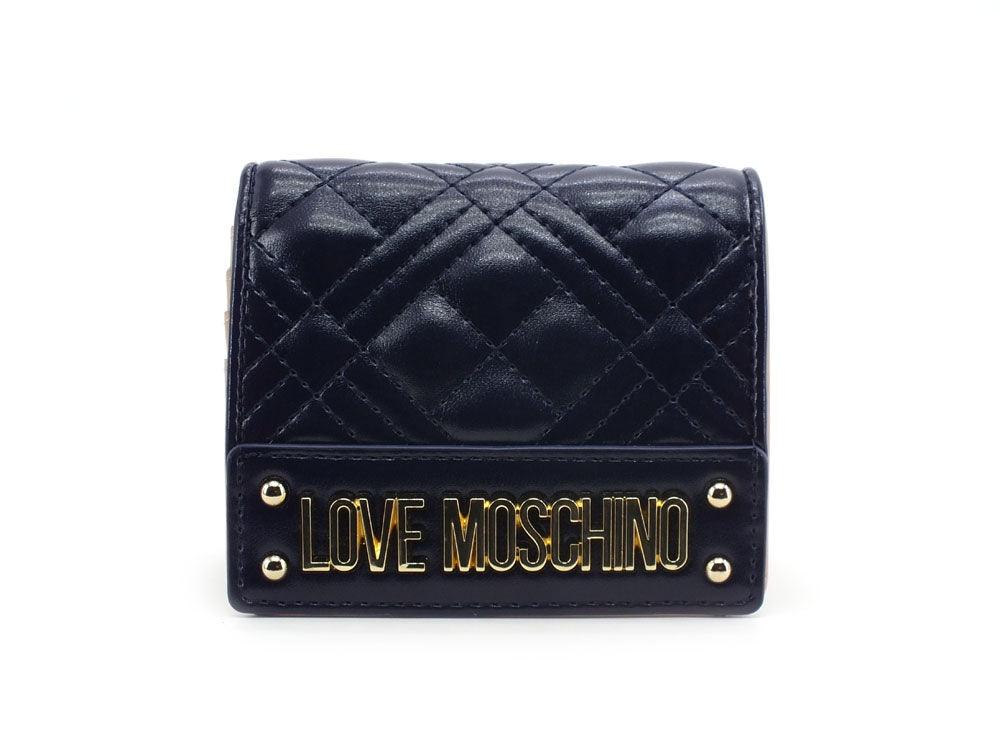 LOVE MOSCHINO Portafoglio Quilted Nappa Navy JC5601PP1BLA0751 - Sandrini Calzature e Abbigliamento