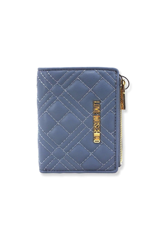 LOVE MOSCHINO Portafoglio Small Donna Blu Denim JC5606PP1FLA0707 - Sandrini Calzature e Abbigliamento