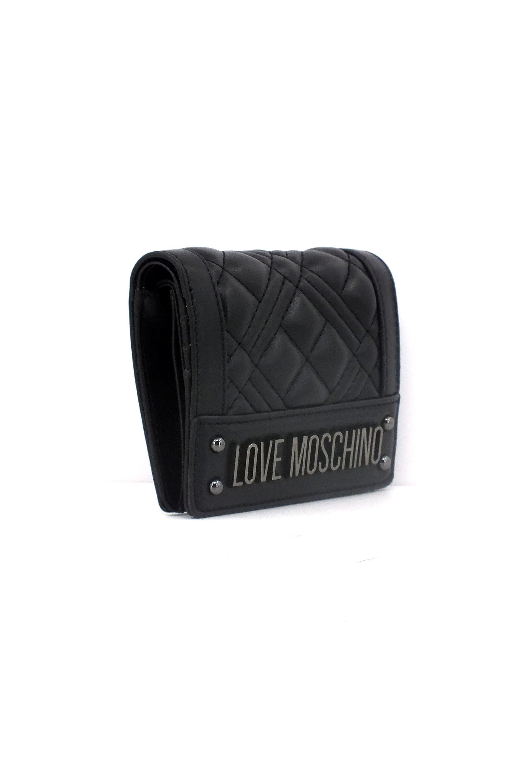 LOVE MOSCHINO Portafoglio Small Donna Nero JC5601PP0HLA000A - Sandrini Calzature e Abbigliamento