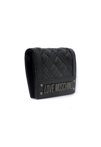LOVE MOSCHINO Portafoglio Small Donna Nero JC5601PP0HLA000A - Sandrini Calzature e Abbigliamento