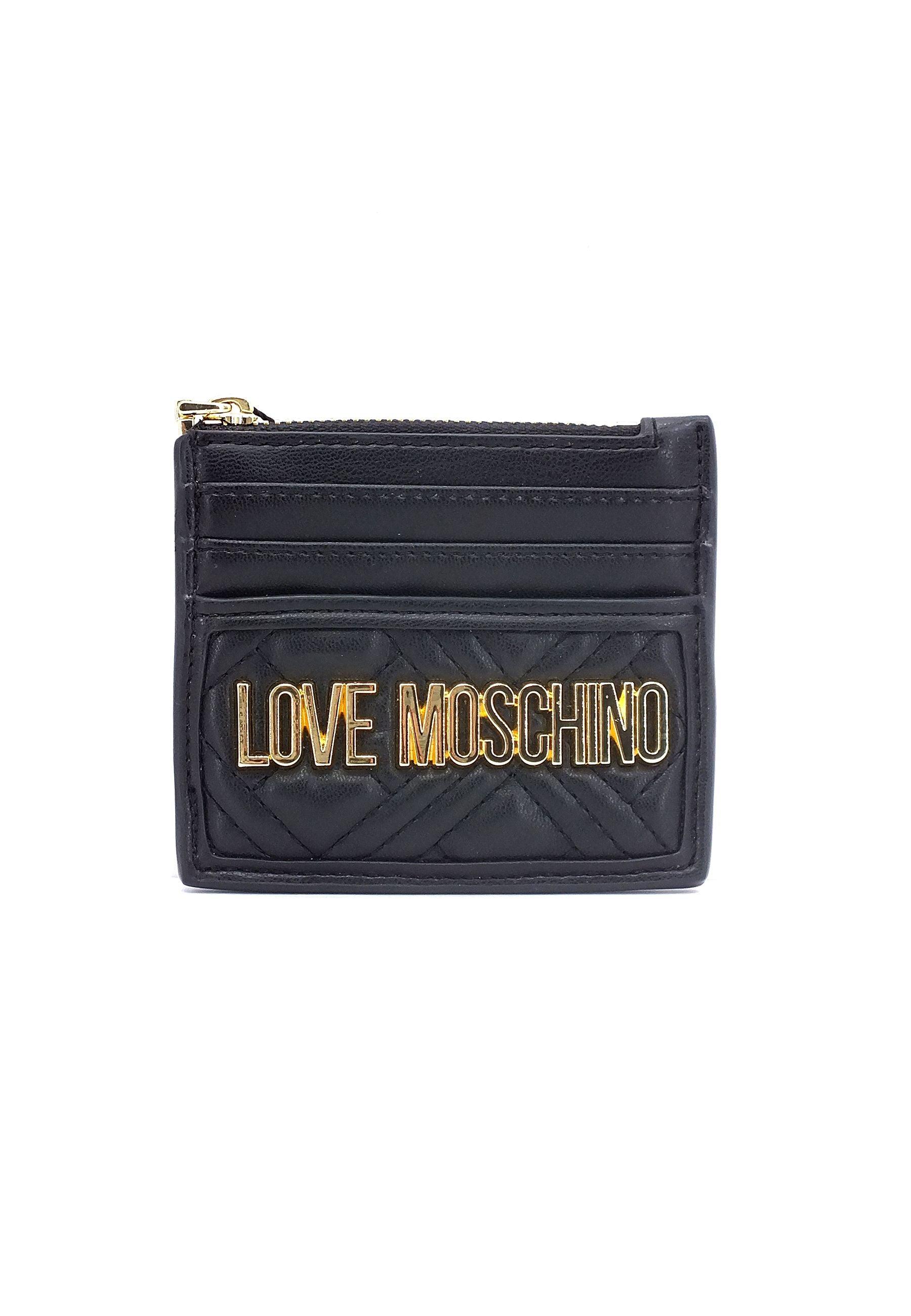 LOVE MOSCHINO Portafoglio Small Donna Nero JC5685PP0FLA0000 - Sandrini Calzature e Abbigliamento