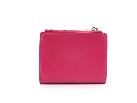 LOVE MOSCHINO Portafoglio Small Double Zip Cuore Fuxia Nero Avorio JC5622PP1ELD160A - Sandrini Calzature e Abbigliamento