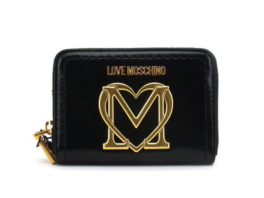 LOVE MOSCHINO Portafoglio Small Zip Around Logo Nero JC5636PP0CKK0000 - Sandrini Calzature e Abbigliamento