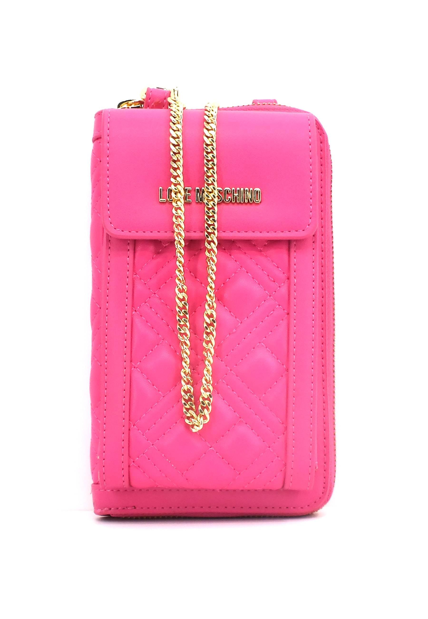 LOVE MOSCHINO Portafoglio Tracolla Donna Fuxia JC5682PP1GLA0615 - Sandrini Calzature e Abbigliamento