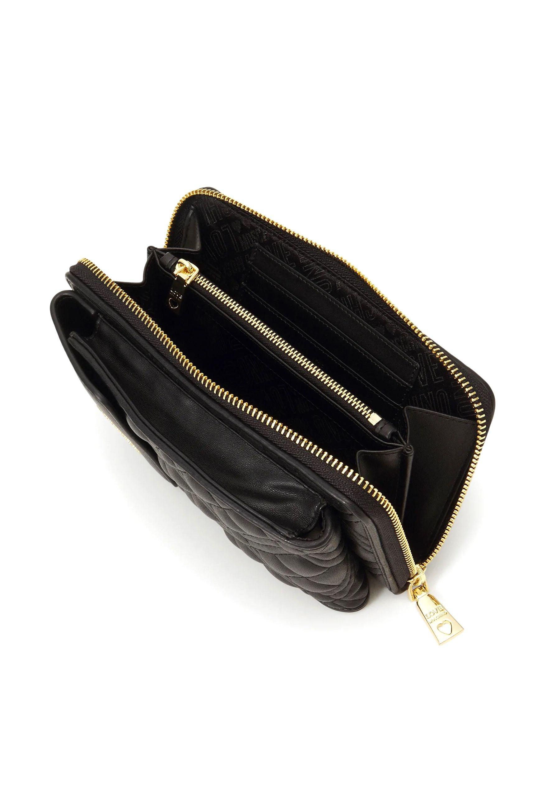 LOVE MOSCHINO Portafoglio Tracolla Donna Nero JC5682PP1GLA0000 N - Sandrini Calzature e Abbigliamento