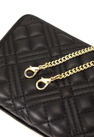 LOVE MOSCHINO Portafoglio Tracolla Donna Nero JC5682PP1GLA0000 N - Sandrini Calzature e Abbigliamento