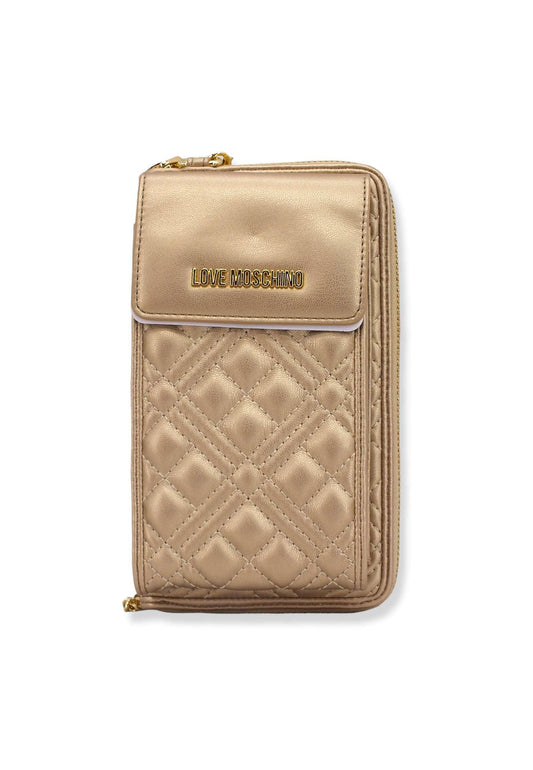 LOVE MOSCHINO Portafoglio Tracolla Donna Oro JC5682PP1FLA0901 - Sandrini Calzature e Abbigliamento