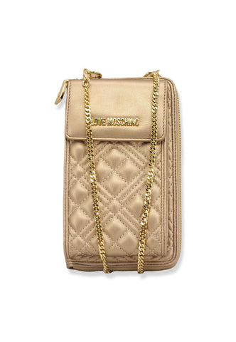 LOVE MOSCHINO Portafoglio Tracolla Donna Oro JC5682PP1FLA0901 - Sandrini Calzature e Abbigliamento