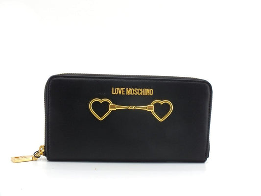 LOVE MOSCHINO Portafoglio Zip Around Logo Cuori Nero JC5665PP1ELC0000 - Sandrini Calzature e Abbigliamento