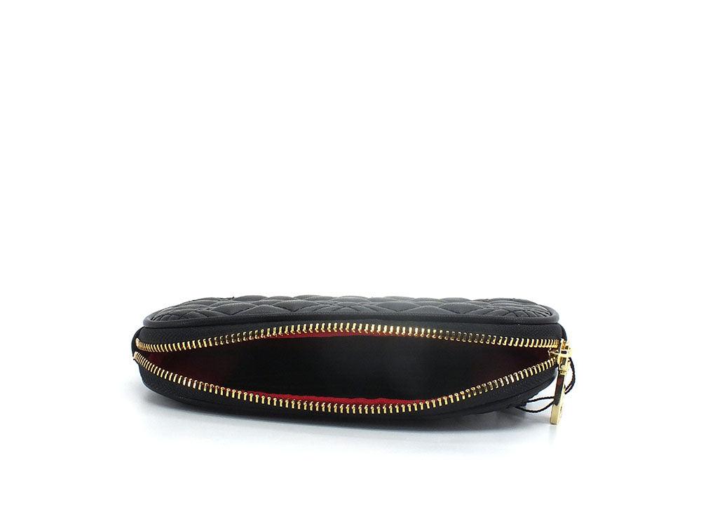LOVE MOSCHINO Portafoglio Zip Around Logo Nero JC5604PP0ELA0000 - Sandrini Calzature e Abbigliamento