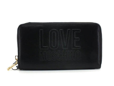 LOVE MOSCHINO Portafoglio Zip Around Logo Nero JC5659PP1ELL0000 - Sandrini Calzature e Abbigliamento