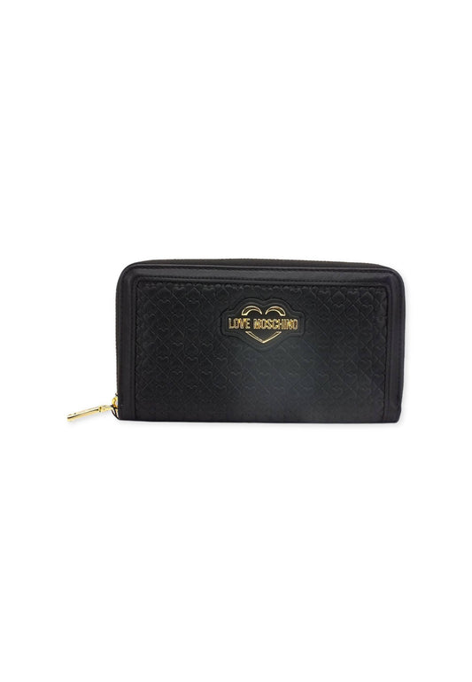 LOVE MOSCHINO Portafoglio Zip Around Nero JC5694PP0FKF0000 - Sandrini Calzature e Abbigliamento
