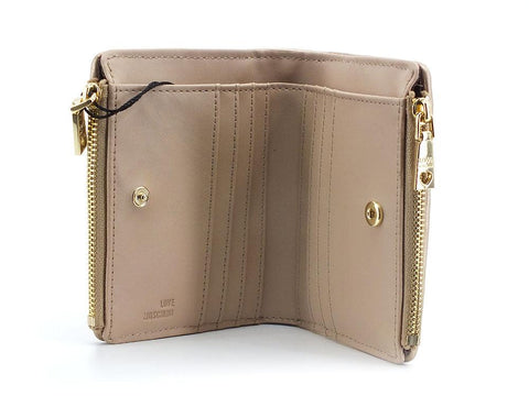 LOVE MOSCHINO Portafoglio Zip Around Oro JC5606PP0ELA0901 - Sandrini Calzature e Abbigliamento