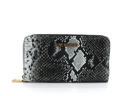 LOVE MOSCHINO Portafoglio Zip Around Print Python Roccia JC5691PP0EKI0954 - Sandrini Calzature e Abbigliamento