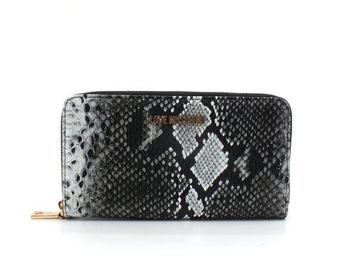 LOVE MOSCHINO Portafoglio Zip Around Print Python Roccia JC5691PP0EKI0954 - Sandrini Calzature e Abbigliamento