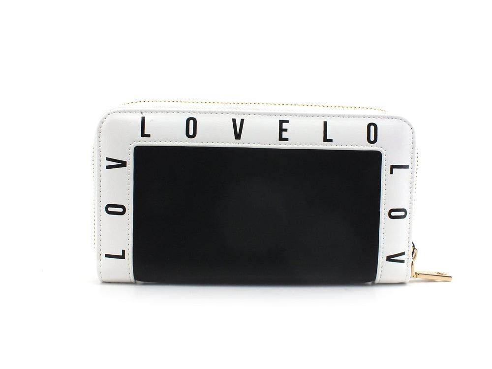 LOVE MOSCHINO Portafoglio Zip Logo Nero JC5640PP1DLI0000 - Sandrini Calzature e Abbigliamento