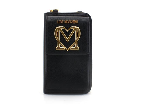 LOVE MOSCHINO Portafoglio Zip Logo Nero JC5651PP1DLL0000 - Sandrini Calzature e Abbigliamento