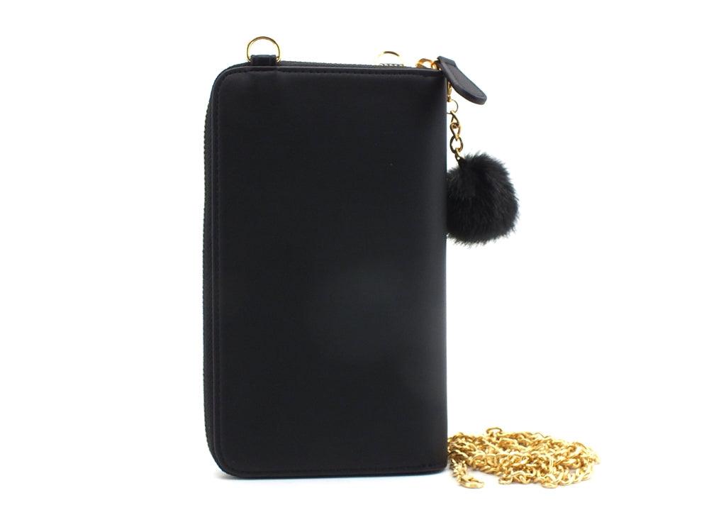 LOVE MOSCHINO Portafoglio Zip Pon Pon Nero JC5681PP0DKN0000 - Sandrini Calzature e Abbigliamento